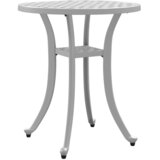  Vrtni stol bijeli Ø48x53 cm od lijevanog aluminija | shoptok.hr