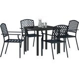  Vrtni set za objed 5 kom. Antracit Čelik s prahom premazan | shoptok.hr