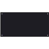  Kuhinjski zid 2 pcs Crna 100 x 50 cm Staklo otporno na udarce | Eponuda.com