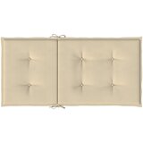  Jastuci za vrtne stolice 4 kom bež 100 x 50 x 3 cm od tkanine | Eponuda.com