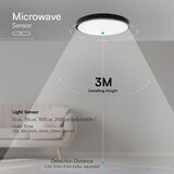  LED stropno svetlo za kupatilo sa senzorom LED/18W/230V IP44 4000K, prečnik 29 cm + daljinski upravljač | Eponuda.com