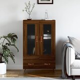 vidaXL Visoka omara rjavi hrast 69,5x31x115 cm inženirski les Cene