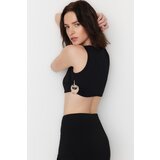 Trendyol Crop Top - Black - Plain | Shoptok.si