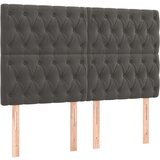  Box spring postelja z vzmetnico temno siva 140x200 cm žamet, (20899470) | Shoptok.si