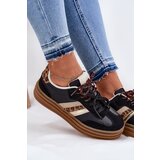 Boto Womens Platform Sneakers With Double Lacing Panther Black Niteria | Shoptok.si