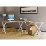 MID.YOU Kotna Pisalna Miza Lona, Hrast | Shoptok.si