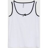 Marisse Fitted White Top | shoptok.hr