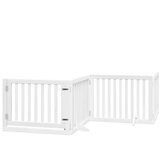  Vrata za pse s vratašcima 12 panela sklopiva 960 cm drvo topole | shoptok.hr