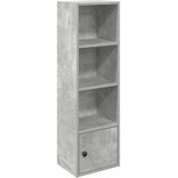  Regal za knjige boja betona 31x24x102 cm konstruirano drvo | shoptok.hr