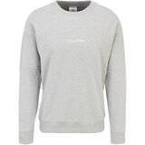 Calvin Klein Sweater majica svijetlosiva / bijela | shoptok.hr