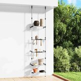  Teleskopski vrtni regal s 3 policami srebrn aluminij, (20766824) | Shoptok.si
