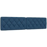 vidaXL Postelja z vzmetnico modra 200x200 cm blago, (22062519) | Shoptok.si