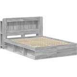  Okvir kreveta s pohranom s uzglavljem Siva Sonoma 140 x 190 cm | shoptok.hr