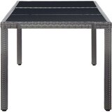  Zunanja jedilna garnitura 9-delna poli ratan siva, (20680291) | Shoptok.si