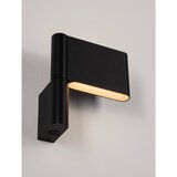 Nova Luce Mat črna aluminijasta LED stenska svetilka z upogljivo konstrukcijo Flusso – | Shoptok.si