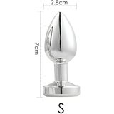 Desirel GlowPlug - svjetleći analni plug - mali (srebrni) | shoptok.hr