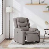 vidaXL Električni naslonjač od tkanine smeđesivi | shoptok.hr