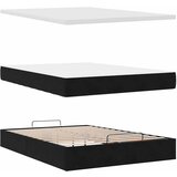  Ottoman krevet s madracem crni 140x200 cm baršun | shoptok.hr