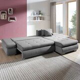 CARRYHOME SEDEŽNA GARNITURA, tkanina svetlo siva | Shoptok.si