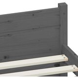  Posteljni okvir siv iz trdnega lesa 75x190 cm 2FT6, (20707491) | Shoptok.si