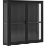 House Nordic Črna kovinska stenska vitrina 80x80 cm Brisbane – | Shoptok.si
