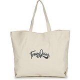 Tommy Jeans Nakupovalne torbe TJW CANVAS TOTE NATURAL Bež | Shoptok.si