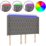  Posteljno vzglavje temno sivo 163x16x118/128 cm blago, (20793528) | Shoptok.si