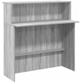  Recepcijski stol 100x50x103,5 cm od konstruiranog drva Siva | shoptok.hr