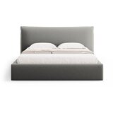 Milo Casa Sivi tapecirani bračni krevet s prostorom za odlaganje s podnicom 160x200 cm Elio – | shoptok.hr