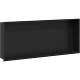 vidaXL Ničica za tuš Crna 75 x 30 x 9.5 cm Nehrđajući čelik | shoptok.hr