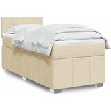 Maison Chic Box spring postelja - Vzmetna postelja z vzmetnico krem 90x200 cm blago SL23751, (21879934) | Shoptok.si