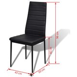  7-dijelni blagovaonski set sa stolom crni | shoptok.hr