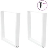  Noge blagovaonskog stola V-oblika 2 kom bijele 90x(72-73 3) cm | shoptok.hr