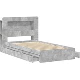  Okvir kreveta s pohranom s ladicama Betonska siva 90 x 190 cm | Eponuda.ba