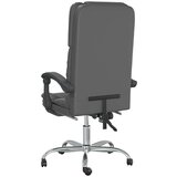  Masažni pisarniški stol sivo umetno usnje, (20669320) | Shoptok.si