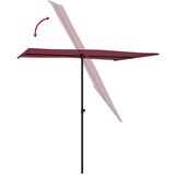  Vrtni suncobran s aluminijskom šipkom 2 x 1 5 m bordo | shoptok.hr