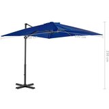  Vrtni senčnik z aluminijastim drogom sinje moder 250x250 cm | Shoptok.si