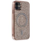  futrola diamond magsafe iphone 15 (6.1) roze gold Cene