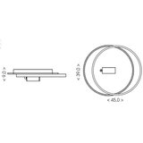 Brilagi LED prigušiva stropno svetlo UNITY LED/48W/230V + 1xGU10/3W belo/crno + daljinski upravljač | Eponuda.com