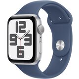Apple watch se (2024) 40mm gps silver alu case/denim sport band s/m, (mxec3qv/a) Cene