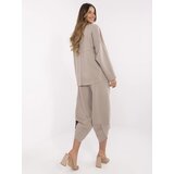Italy Moda Set-MI-KMPL-M56491.09-dark beige | Shoptok.si