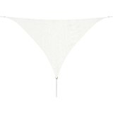 vidaXL Senčno jadro HDPE trikotno 3,6x3,6x3,6 m bele barve Cene