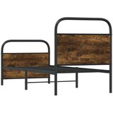 vidaXL Okvir kreveta bez madraca dimljena boja hrasta 80x200 cm drveni | shoptok.hr