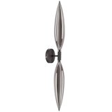  Zidna lampa NORDIC 2xG9/5W/230V crna/zadimljena siva | Eponuda.com