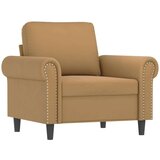  Fotelj s stolčkom za noge rjav 60 cm žamet, (20909812) | Shoptok.si