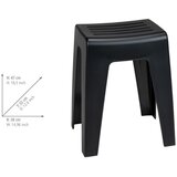 Wenko 25156100 - Stolica KUMBA 38x47 cm crna | Eponuda.com