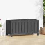 vidaXL Vrtna kutija za pohranu siva 121x55x64 cm od masivne borovine | shoptok.hr