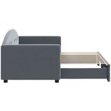  Izvlečna dnevna postelja temno siva 80x200 cm žamet, (20936822) | Shoptok.si