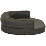 vidaXL ergonomski madrac za pse 75 x 53 cm izgled platna tamnosivi | shoptok.hr