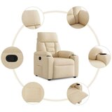  Naslanjač iz krem blaga | Shoptok.si